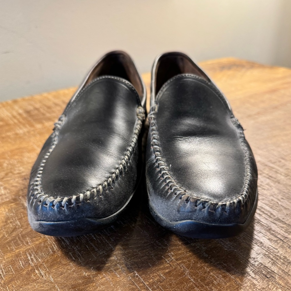 Allen Edmonds Black Leather Slip-On Loafers